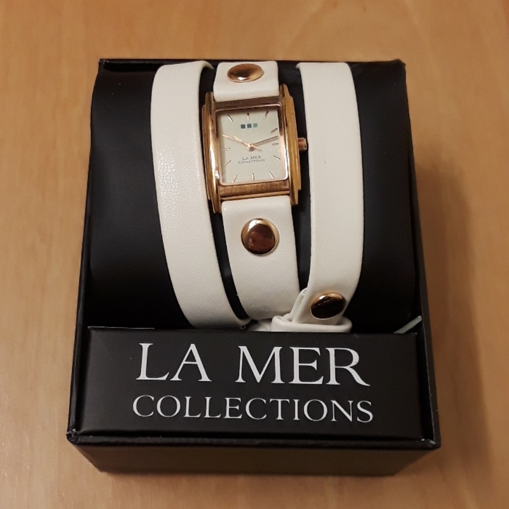La Mer Collections Wanderlust Faux Leather Watch